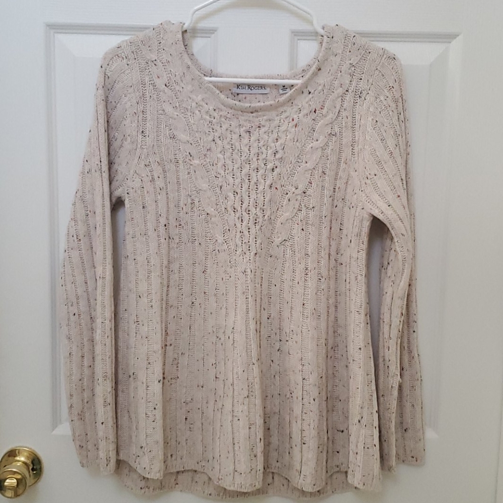 Kim Roger's Sweater with multicolored specs
